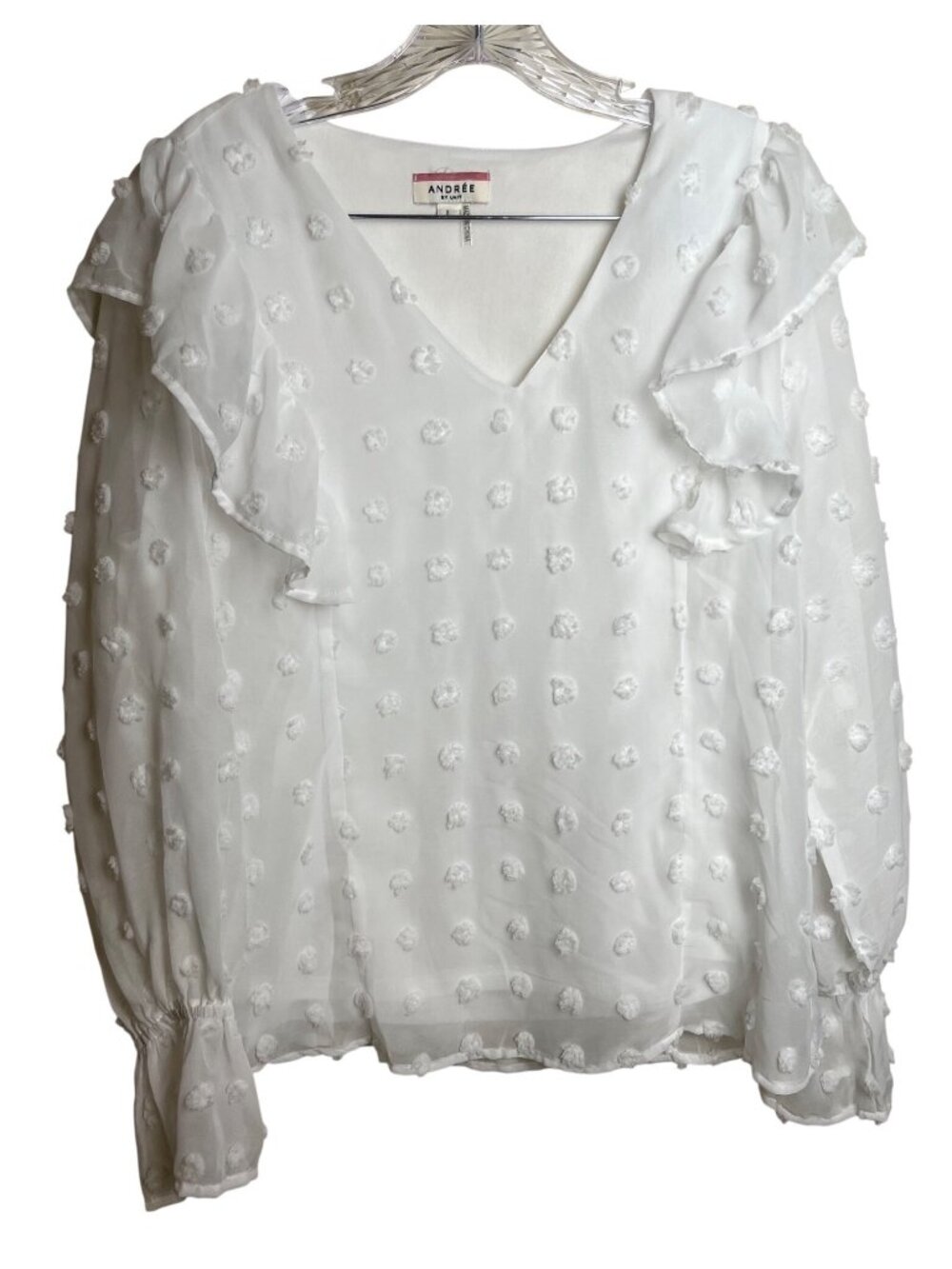 Andrée By Unit Swiss Dot Blouse